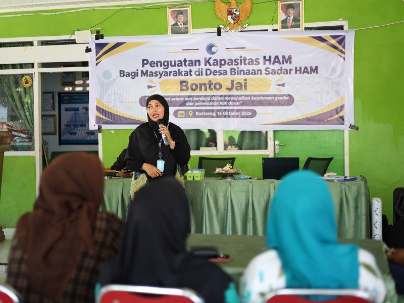 Kementerian HAM Perkuat Kapasitas Perempuan di Desa Bonto Jai